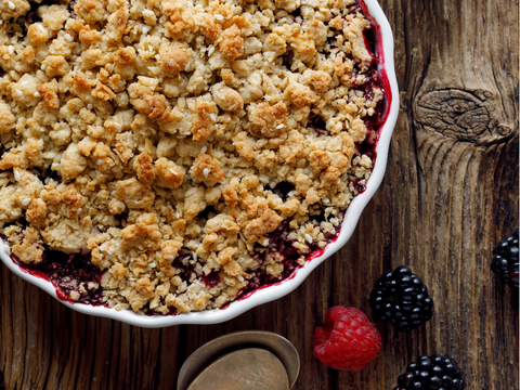 Warm Apple and Berry Crumble a Winter Dessert to Warm Your Soul