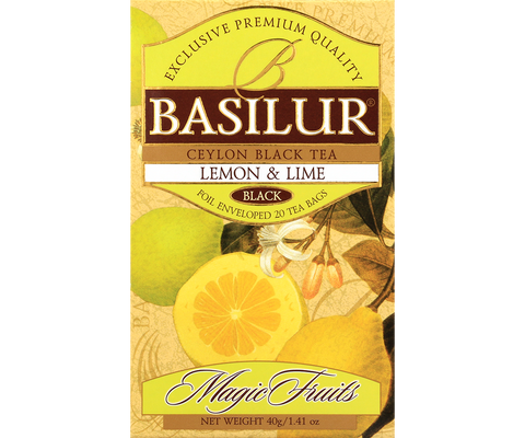 Magic Fruits Lemon & Lime Black Tea - 20 Enveloped Tea Bags