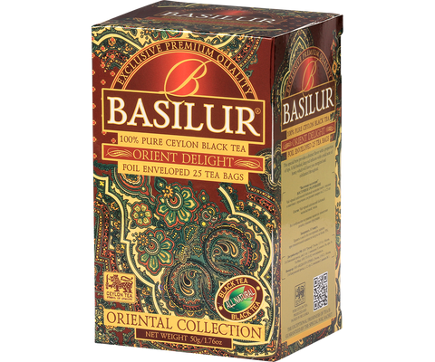 Basilur's Orient Delight Black Tea - 25 Enveloped Tea Bags