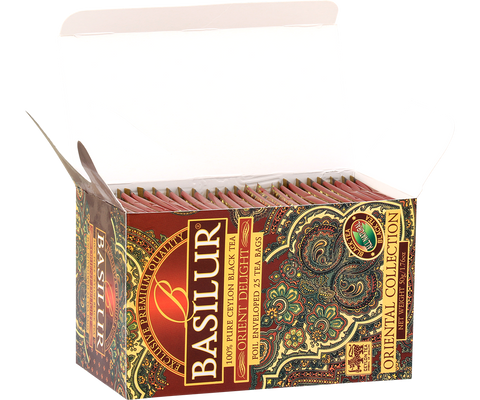 Basilur's Orient Delight Black Tea - 25 Enveloped Tea Bags