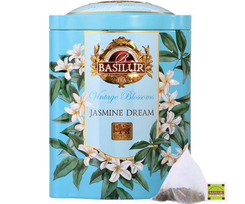 Vintage Blossoms Jasmine Dream - Black Tea - 20 Luxury Pyramid Tea Bags