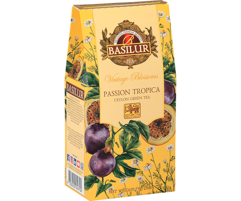 Vintage Blossoms Passion Tropica - 100g Loose Leaf Green Tea - Refill Pack