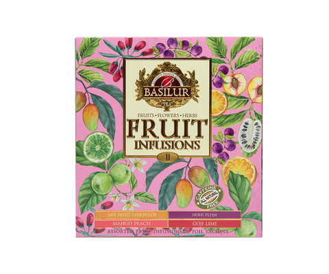 Assorted Fruit Infusions Vol.II - 40 Enveloped Tea Bags - 4 Flavours