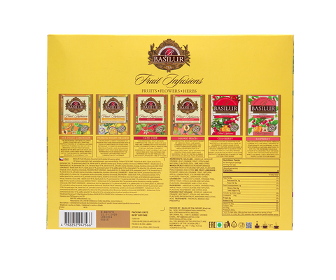 Assorted Fruit Infusions Vol.III - 60 Enveloped Tea Bags - 6 Flavours