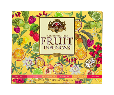 Assorted Fruit Infusions Vol.III - 60 Enveloped Tea Bags - 6 Flavours