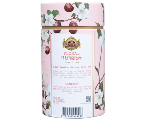 Floral Harmony Cherry Blossoms – 75g Loose Leaf - Paper Canister