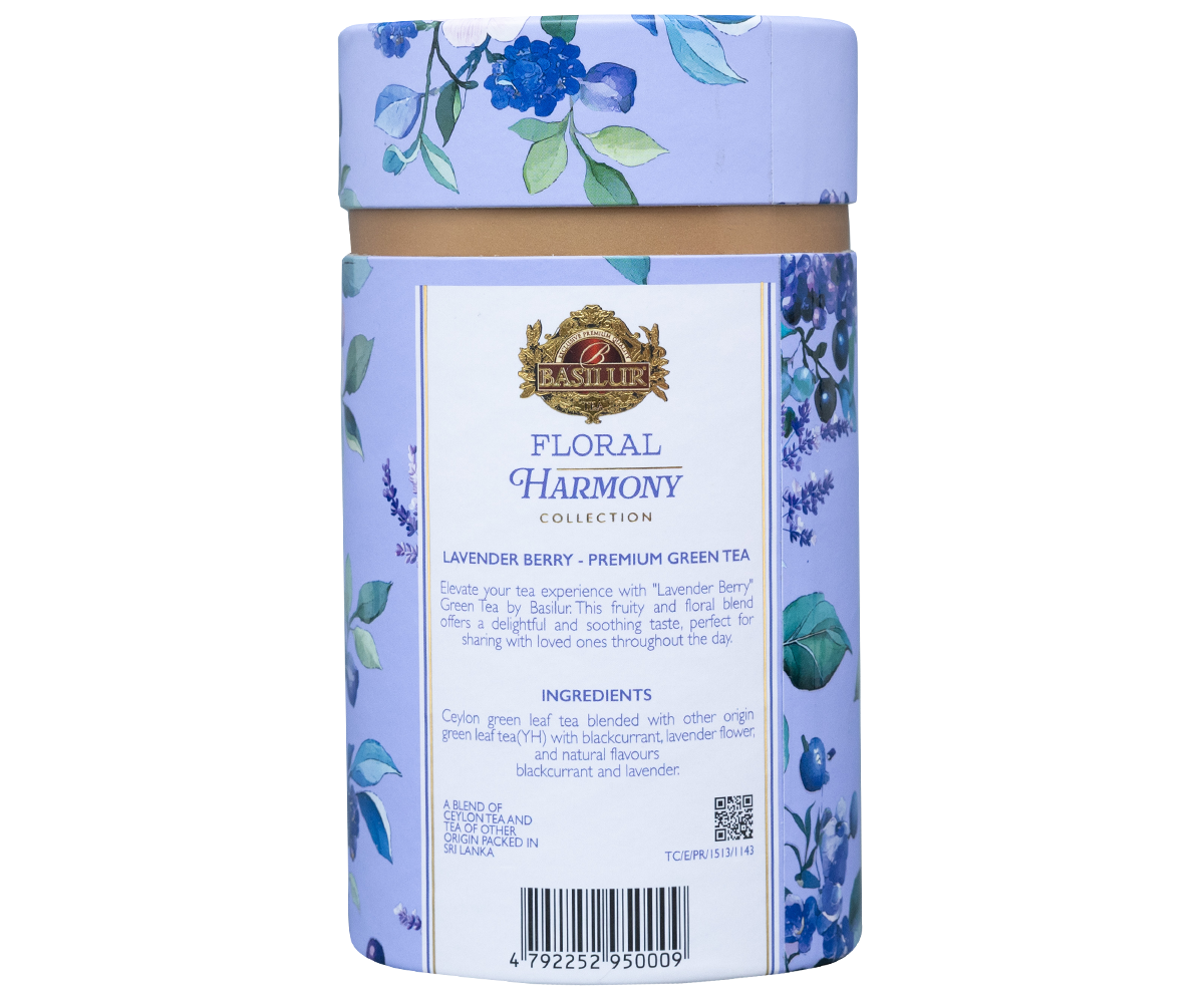 Floral Harmony Lavender Berry– 75g Loose Leaf - Paper Canister