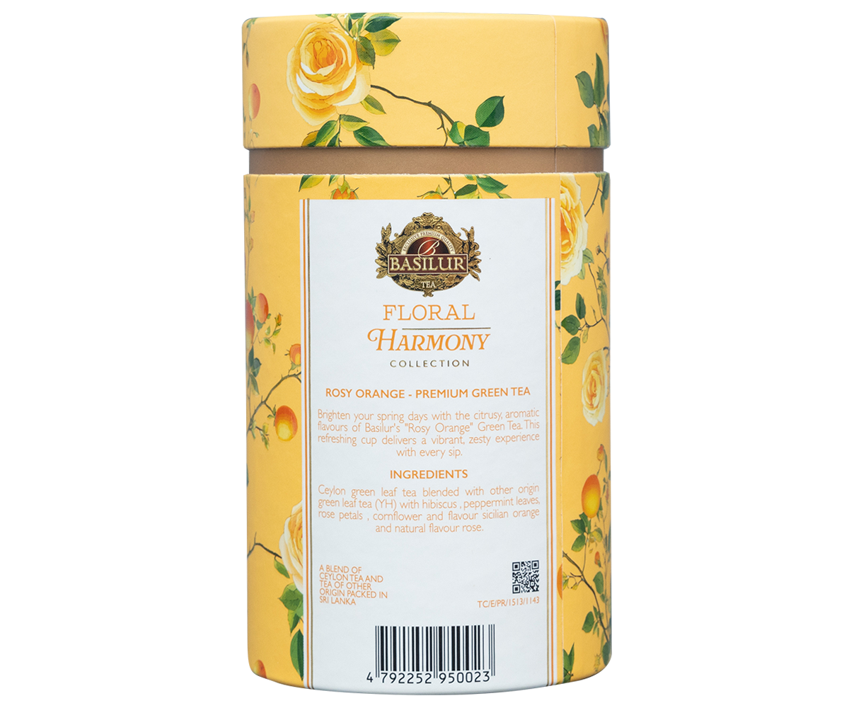 Floral Harmony Rosy Orange – 75g Loose Leaf - Paper Canister