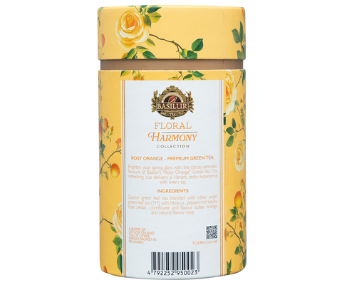 Floral Harmony Rosy Orange – 75g Loose Leaf - Paper Canister