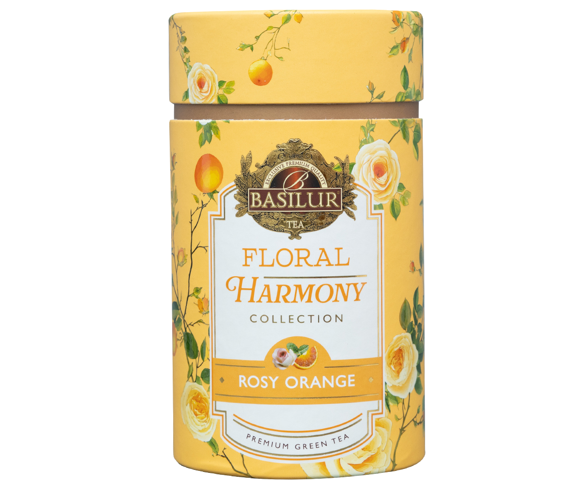 Floral Harmony Rosy Orange – 75g Loose Leaf - Paper Canister