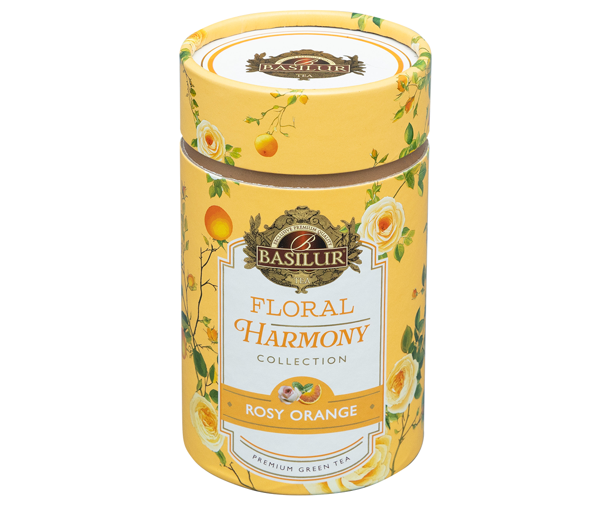 Floral Harmony Rosy Orange – 75g Loose Leaf - Paper Canister