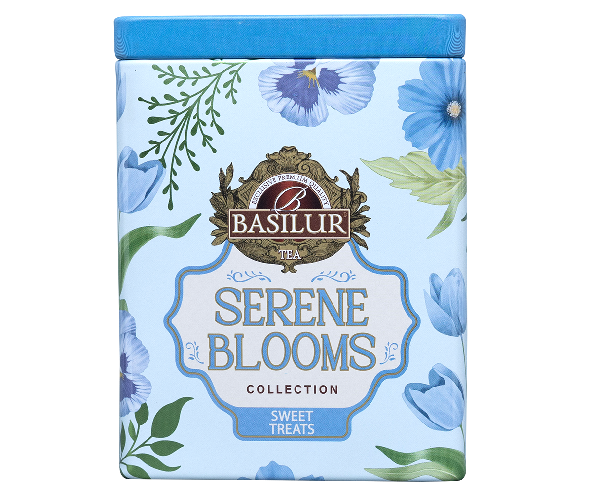 Basilur Serene Blooms Luxury Tin Caddy - Sweet Treats- 75G Loose Leaf