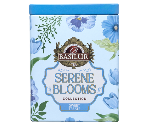 Basilur Serene Blooms Luxury Tin Caddy - Sweet Treats- 75G Loose Leaf