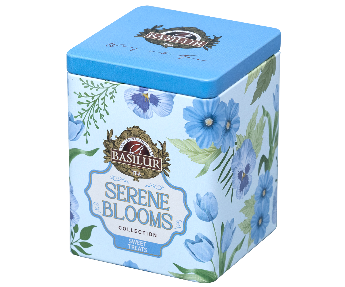 Basilur Serene Blooms Luxury Tin Caddy - Sweet Treats- 75G Loose Leaf