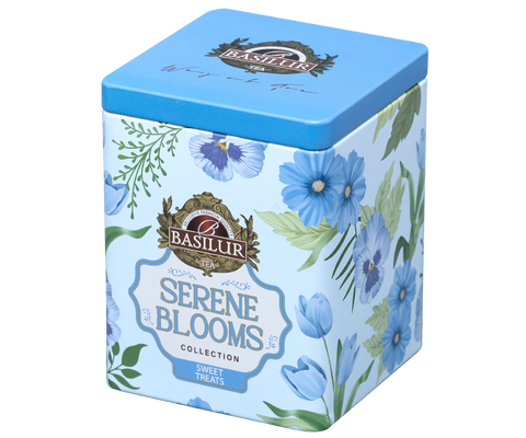 Basilur Serene Blooms Luxury Tin Caddy - Sweet Treats- 75G Loose Leaf