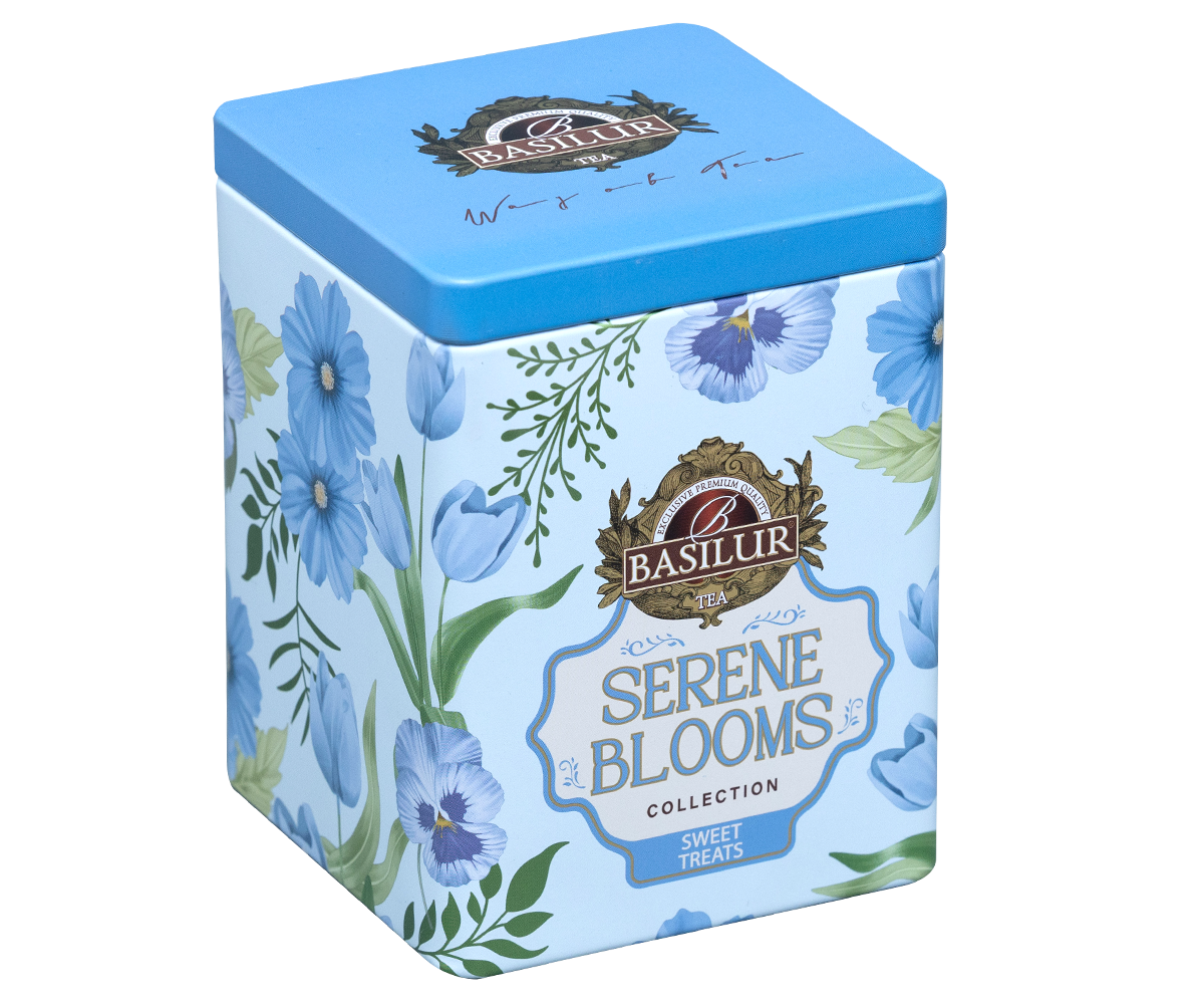 Basilur Serene Blooms Luxury Tin Caddy - Sweet Treats- 75G Loose Leaf