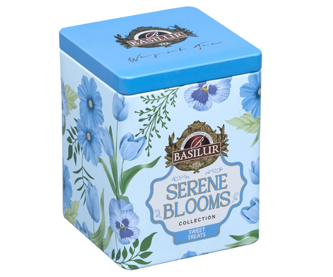 Basilur Serene Blooms Luxury Tin Caddy - Sweet Treats- 75G Loose Leaf