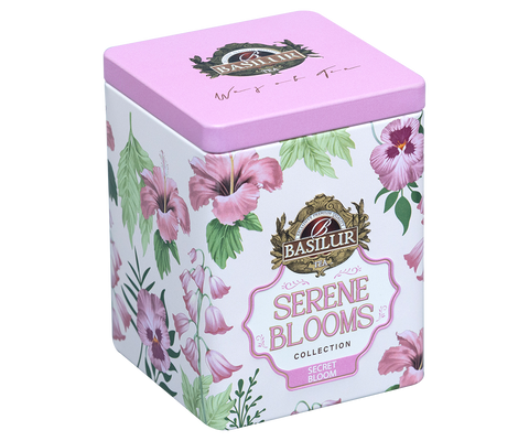 Basilur Serene Blooms Luxury Tin Caddy - Secret Bloom - 75G Loose Leaf