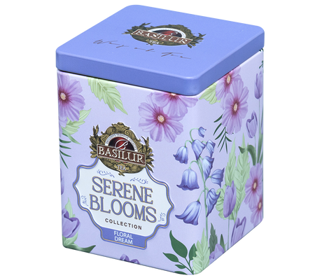 Basilur Serene Blooms Luxury Tin Caddy - Floral Dream - 75G Loose Leaf