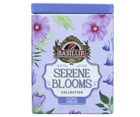 Basilur Serene Blooms Luxury Tin Caddy - Floral Dream - 75G Loose Leaf