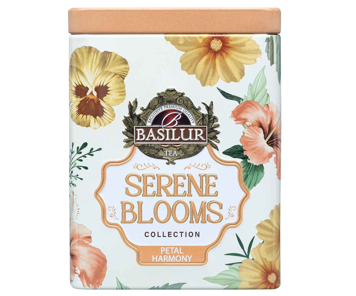 Basilur Serene Blooms Luxury Tin Caddy - Petal Harmony - 75G Loose Leaf