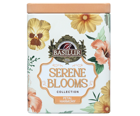 Basilur Serene Blooms Luxury Tin Caddy - Petal Harmony - 75G Loose Leaf