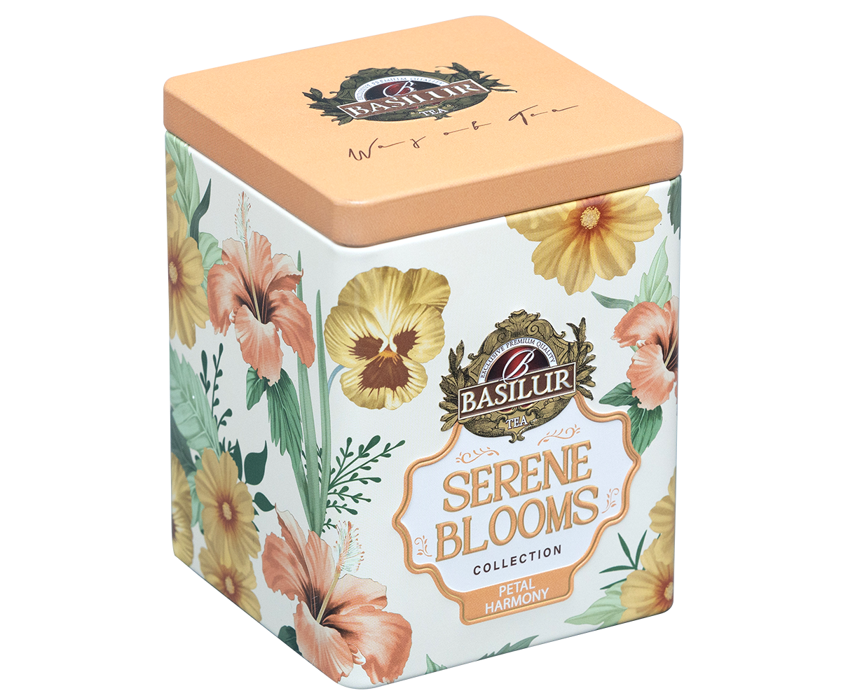 Basilur Serene Blooms Luxury Tin Caddy - Petal Harmony - 75G Loose Leaf