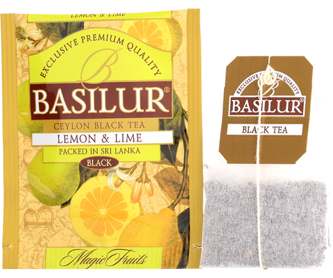 Magic Fruits Lemon & Lime Black Tea - 20 Enveloped Tea Bags