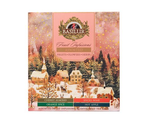 Assorted Fruit Infusions - Christmas Flavors - 40 Enveloped Tea Bags