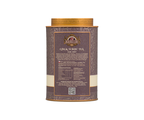 Basilur Gin Tea - Grey Edition - 75g Loose Leaf Green Tea