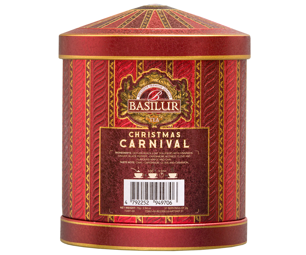 Carnival Collection Christmas Fantasy Music Box - 75g Loose Leaf Ceylon Black tea