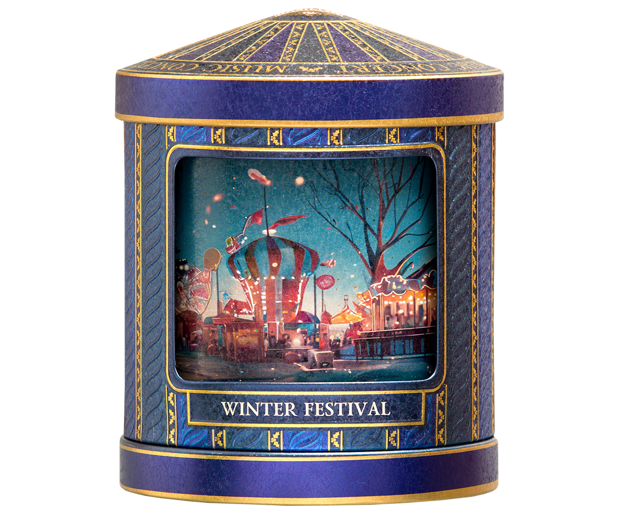 Carnival Collection Winter Festival Music Box - 75g Loose Leaf Ceylon Black tea with Taste of Christmas