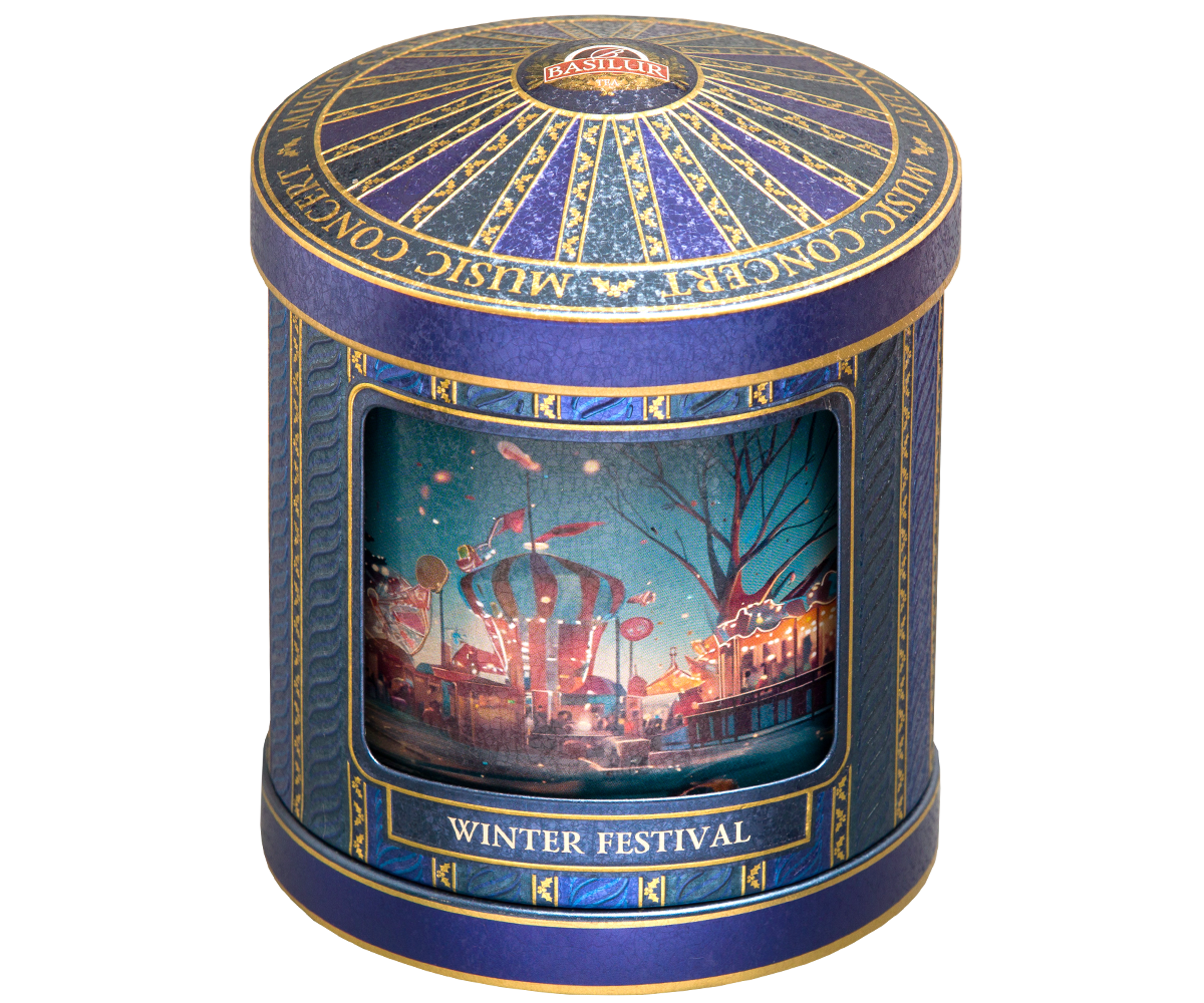 Carnival Collection Winter Festival Music Box - 75g Loose Leaf Ceylon Black tea with Taste of Christmas