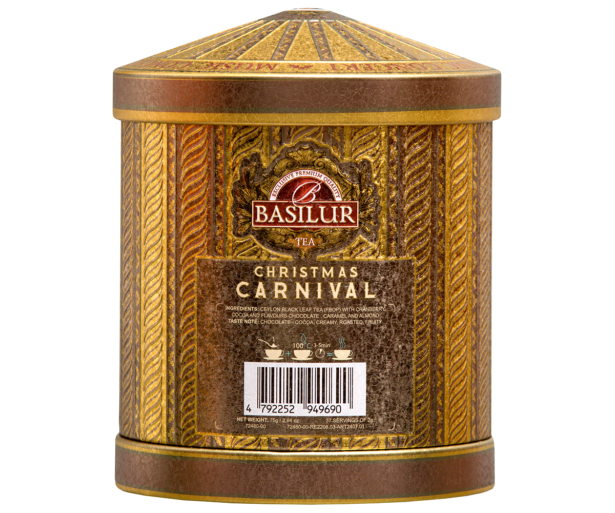 Carnival Collection Festive Delight Music Box - 75g Loose Leaf Ceylon Black tea