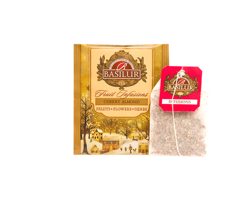 Fruit Infusions - Christmas Flavors - Cherry Almond - 20 Enveloped Tea Bags