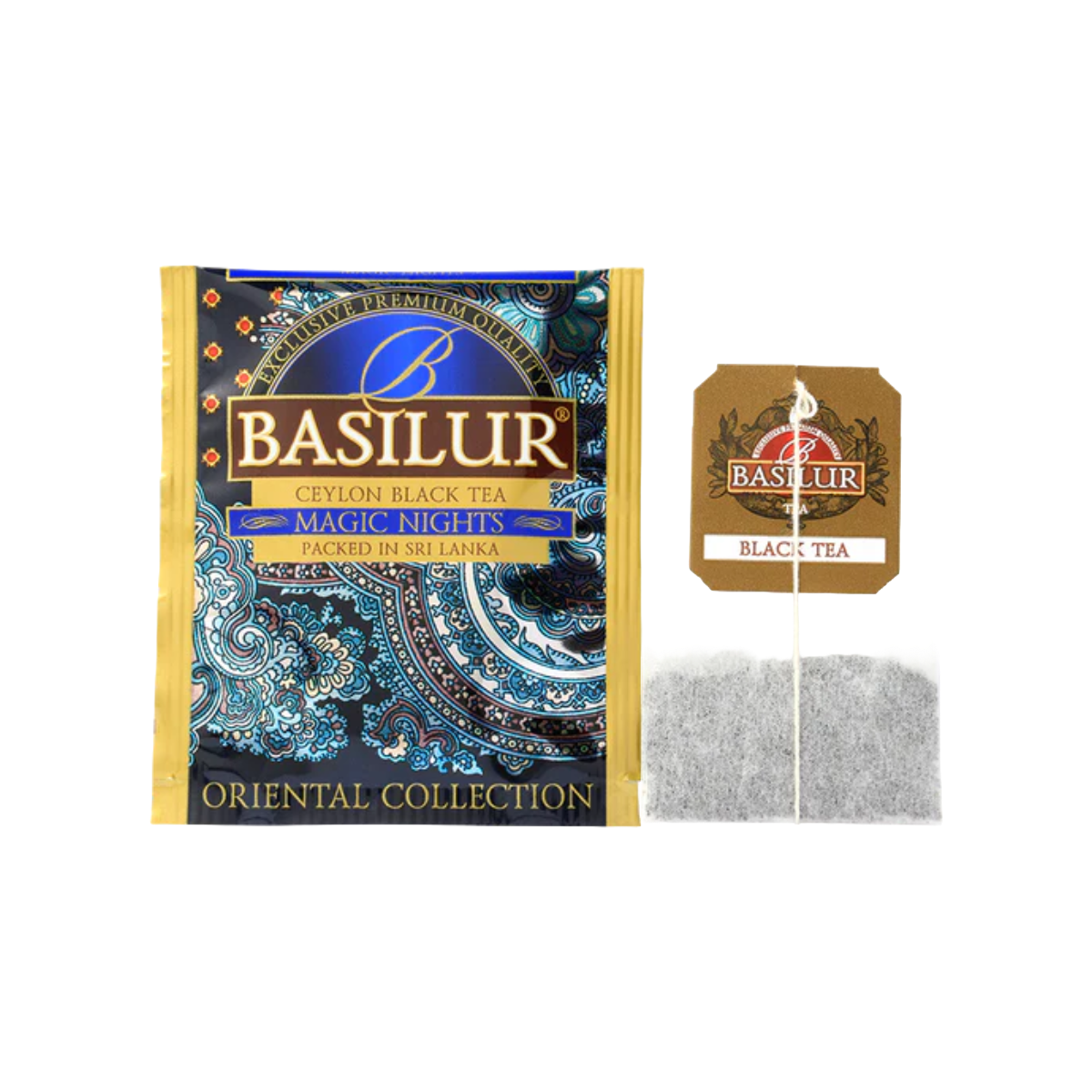 Basilur's Magic Nights Black Tea Blend - 25 Enveloped Tea Bags