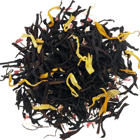 Winter Night's Golden hour - Marigold & French Vanilla Black Tea - 100g Loose Leaf