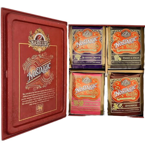 Nostalgic Assortment - Tea Book - 32 Enveloped Tea Bags - 4 Flavours