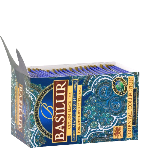 Basilur's Magic Nights Black Tea Blend - 25 Enveloped Tea Bags