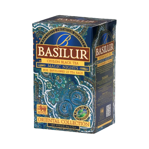 Basilur's Magic Nights Black Tea Blend - 25 Enveloped Tea Bags