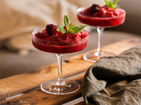 Strawberry Mint Sparkling Cocktail