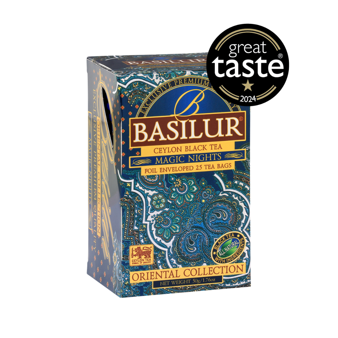 Basilur's Magic Nights Black Tea Blend - 25 Enveloped Tea Bags