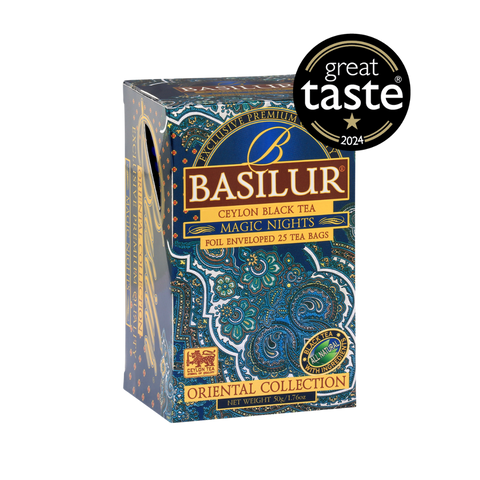 Basilur's Magic Nights Black Tea Blend - 25 Enveloped Tea Bags