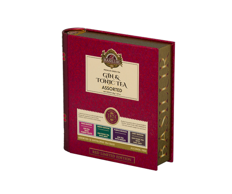 Gin & Tonic Tea- Red Limited Edition - 32 Enveloped Tea Bags - 4 Flavours