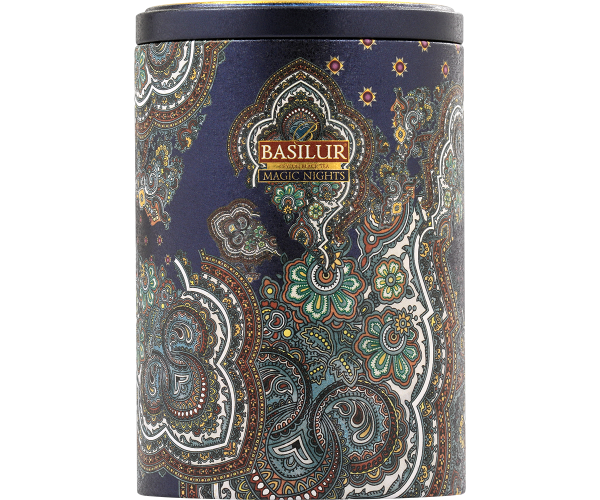 Magic Nights Tin Caddy - Ceylon Black Tea - 100g Loose Leaf